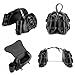Motorcycle Saddlebag, 30L Leather Waterproof Side Saddle Bags with Cup Holder, Universal Powersports Saddlebags for Harley Davidson Sportster Dyna Softail Honda Shadow Rebel Yamaha Kawasaki Vulcan