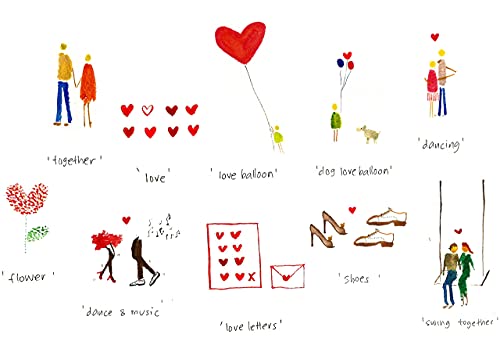 GayaCards 10 Beautiful Romantic Love Cards, Greeting, Valentines Day Cards I Love You from (10 Pack) - Image 3