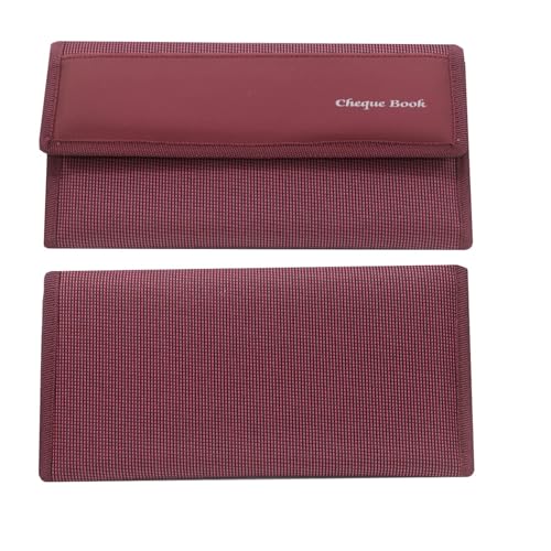 Image of Cheque Book Holder Passport Passbook Holder Wallet Credit and Debit Card Holder Multi Pocket Expanding Zip Pouch Travel Organizer Bag Case for Small Accessories (Pink, Pack of 4)
