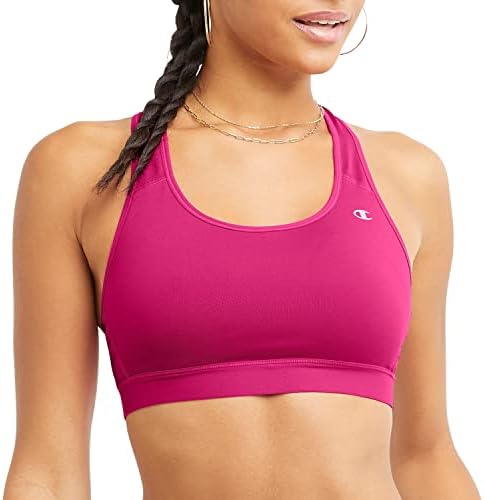 Champion Women's Sports Bra, High-Impact Compression, Moisture-Wicking Fabric