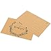 60-Pack Thank You Postcards - Kraft Paper - All Occasion Post Cards with Mailing Side- Flower Wreath Design - 4 x 6 Inches