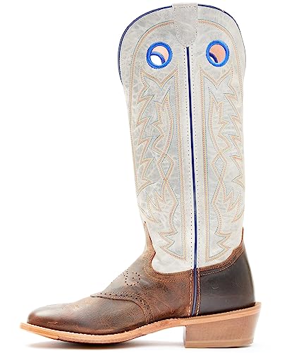 Tony Lama Men's Stout Brown Henley 15" Buckaroo Cowboy Boots Brow...
