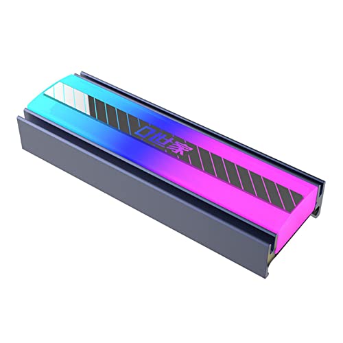 Ziurmut Disipador SSD, Disipador de calor de disco sólido para .2 2280, Disipación del calor eficiente Fácil de instalar para PC y portátil Disco duro SSD .2
