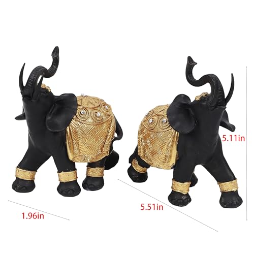 Set de Estatuas de Elefante de Resina para Decoración miniatura 3