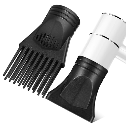 Baluue 2 Pcs Professional Hair Dryer Nozzle Set Blow Dryer Comb Attachment Diffuser for Styling Tool