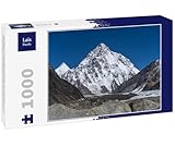 Puzzle Lais Puzzle Montaña K2, Segunda montaña más Alta del Mundo en Las montañas Karakoram Vista Desde el Campamento Concordia, Ruta de Senderismo del Campamento Base K2, Pakistán, Asia 1000 Piezas