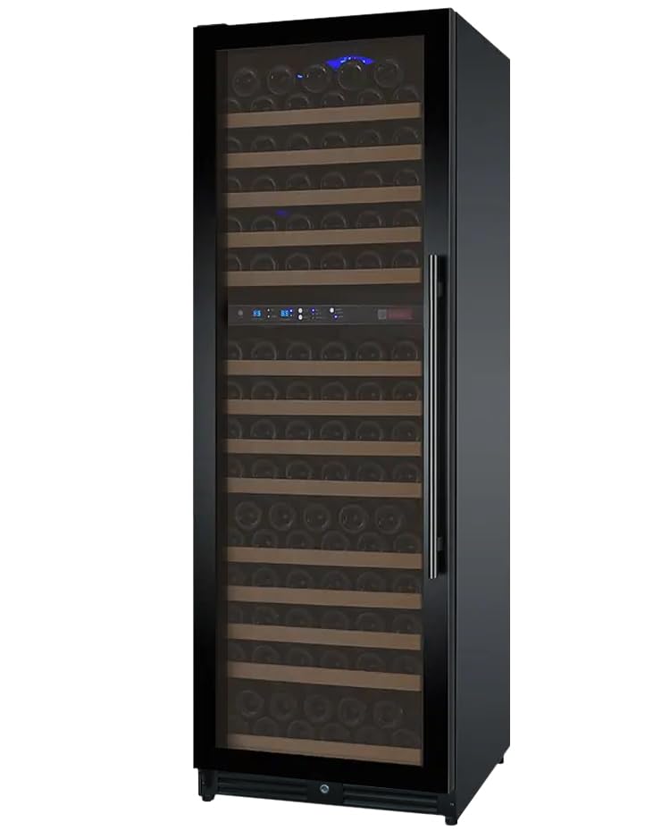 Allavino 24" Wide FlexCount II Tru-Vino 172 Bottle Dual Zone Black Left Hinge Wine Refrigerator