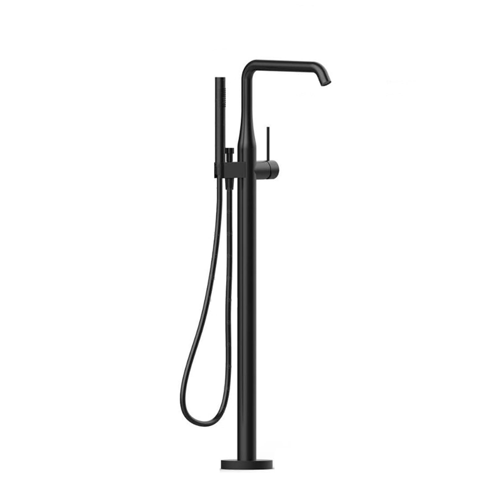 NZPOST Bath Mixer Taps with Shower Black Standing Bath Mixer Taps 360 Swivel Tap Hand Held Shower Head an