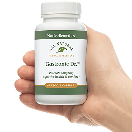 Image of Native Remedies Gastronic Dr. - All Natural Herbal Supplement for Healthy Digestion and Comfort After Meals - Promotes a Healthy Stomach Lining and Balanced Stomach Acid Levels - 60 Veggie Caps