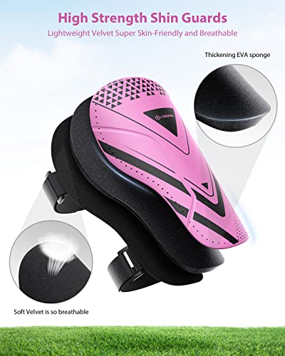 Airsfish CE Certified Shin Guards for Kids & Teens 2-18 High Impact Protection