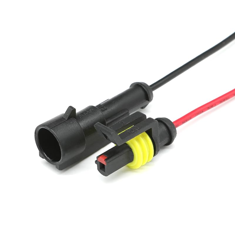 1Pin 1.5mm Series Cable Automotive Waterproof Connector Male/Female Harness Connectors 282103-1 282079-1(Female dust Cap)