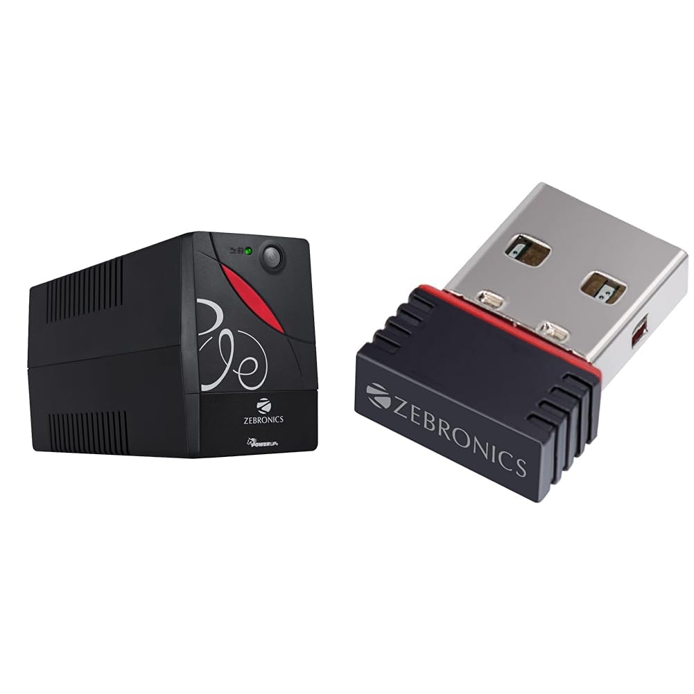 ZEBRONICS Zeb-U725 600VA UPS for Desktop/PC/Computers (not for Routers) with Automatic Voltage Regul