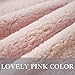 furrybaby Fluffy Soft Dog Blanket for Medium Dogs 32x40 Inches Reversible Sherpa Fleece Cat Calming Blanket Washable Warm Pet Throw for Dods Puppy Cat(Medium, Pink Double-Layer Blanket)