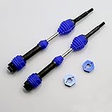 Mesimsple Steel ECX Drive Shaft & Wheel Hex Hub ECX232000 for ECX 2WD 1/10 Ruckus CVD Driveshaft Circuit Torment AMP MT DB Brutus Monster Truck Upgrades Parts Blue