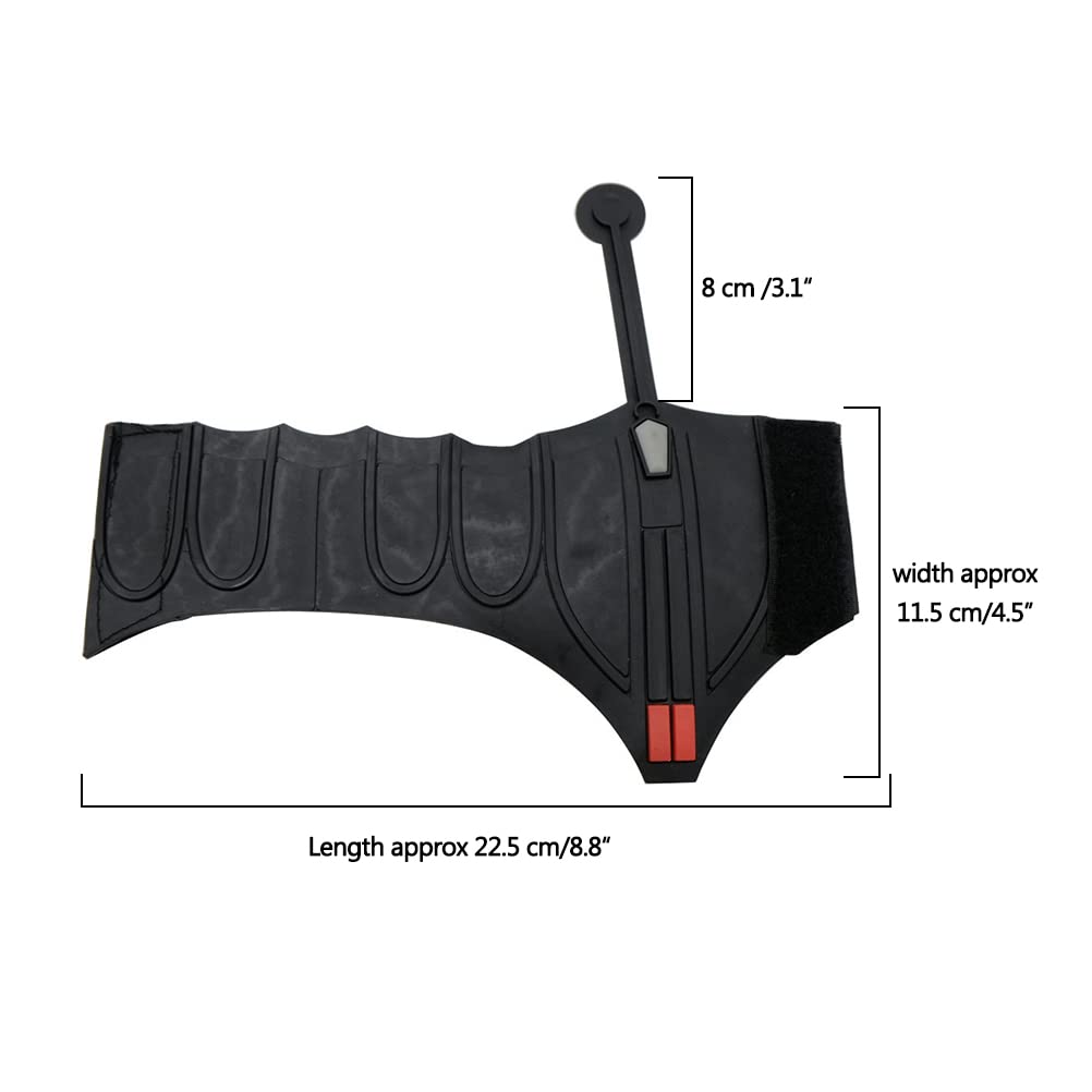 Spider Web Shooters Cosplay Launcher Bracciali accessori, statuetta cinematografica, accessori da polso per cosplay, accessori di scena neri, 2 pezzi (non inclusi