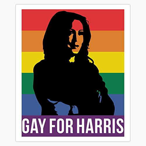Kamala_Harris_Gay for Harris Sticker Vinyl Bumper Sticker Decal Waterproof 5