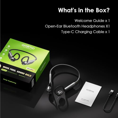 Oraimo Open Ear Sport Headphones Bass Boost Pedometer IPX5 OpenCirclet 2 by Oraimo - Used condition - Image 9
