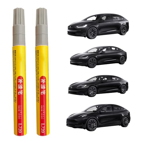 BASTOUR Stylo Retouche Peinture Voiture, Stylo Anti Rayure pour Réparer Petites Rayures Voitures (Black)