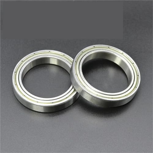 6800 6801 6802 6806ZZ Thin Wall Metal Shielded Rubber Sealed Ball Bearings 2Pcs(6804ZZ 20x32x7mm)