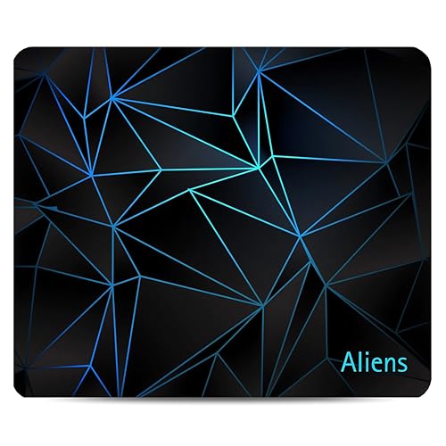 Image of Aliens Mouse Pad for Computer, Laptop, Smooth Premium Cloth Surface, Non-Slip Rubber Base, Speed and Precision Operation Compatible with Laser and Optical Mouse, Gaming, Office, Home 230x190mm (3D-01)