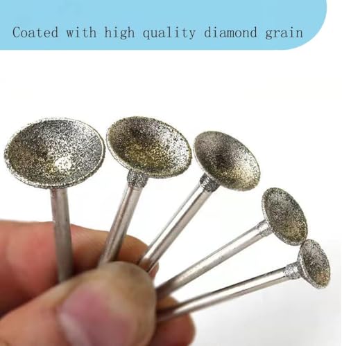 10 piezas fresa diamantada forma de cuenco miniatura 3