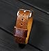 Brown Leather Watch Strap Handmade Single Pass Distressed Band for Any Watch Useful Gift for Man Customized Gift
