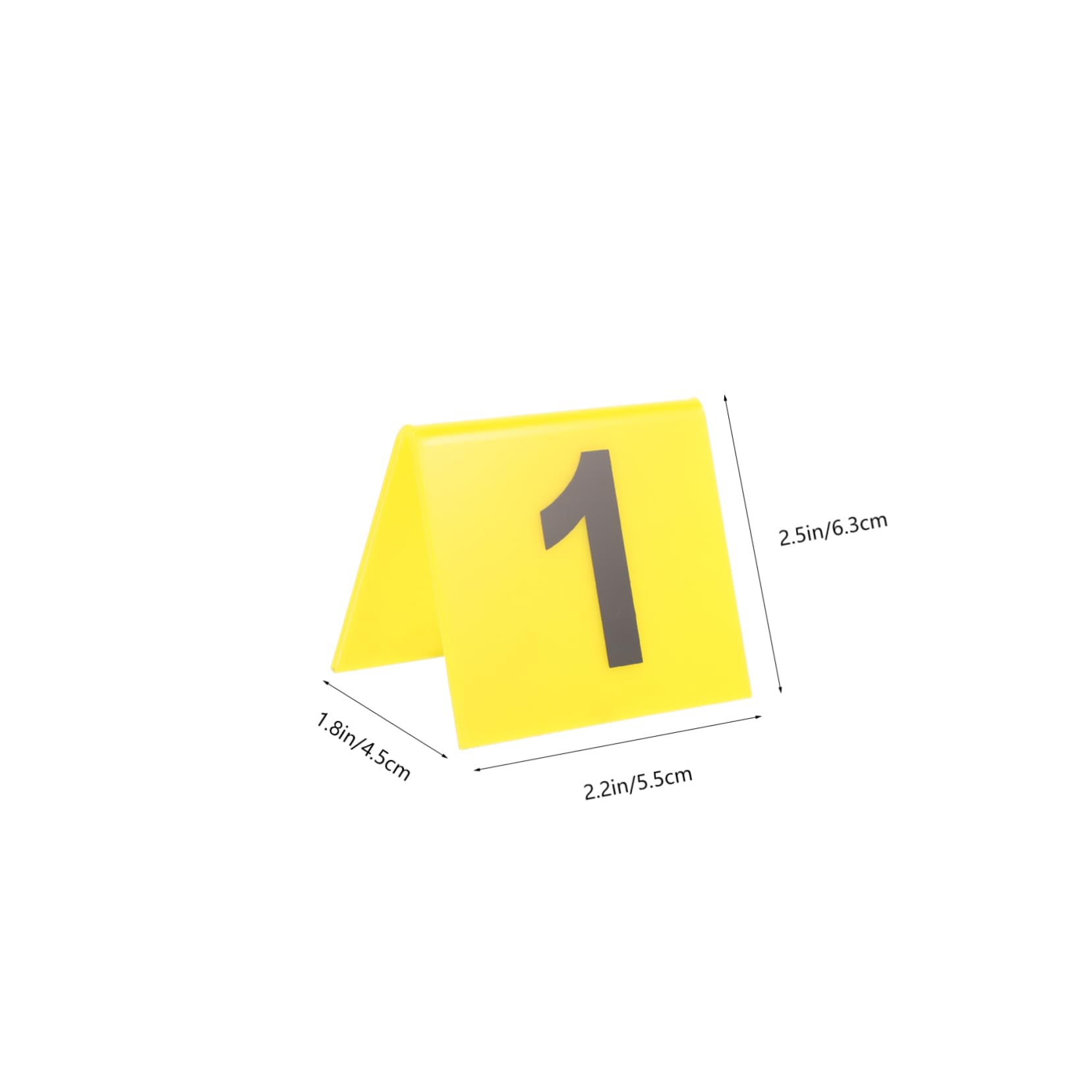 OFFSCH Compact Table Number Markers 20pcs Acrylic Evidence Markers Reusable for Restaurant