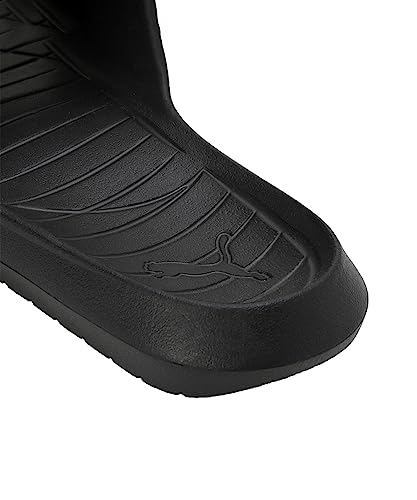Detalle de la suela de la sandalia PUMA Divecat V2 mostrando el logo y el diseño antideslizante