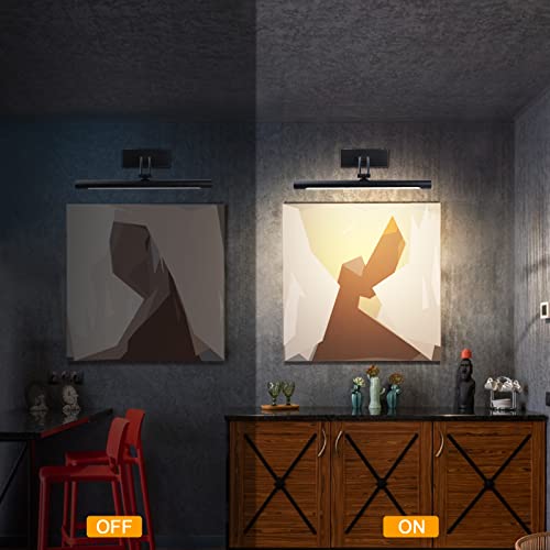 Pesuten Led Picture Light, Dartboard Light Full Metal Display Light With Flexible Light Head, Hardwired Painting Light For Picture Frame, Artwork, Dartboard, Portrait, 4000K, 660Lm #TOP6