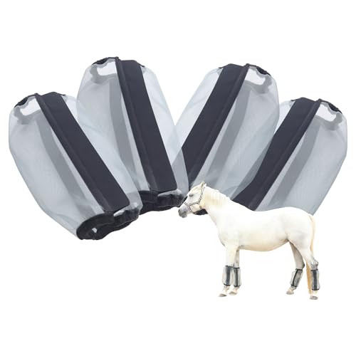 Bottes anti-mouches chevaux réduisant les dommages aux pieds en maille fine respirante