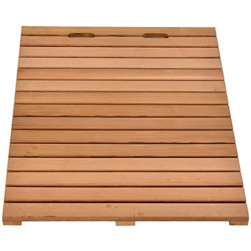 U D Bathroom Board Luxury Thickened Non-Slip Wooden Sturdy Water Proof Floor Bath Mats Rugs for Spa Home