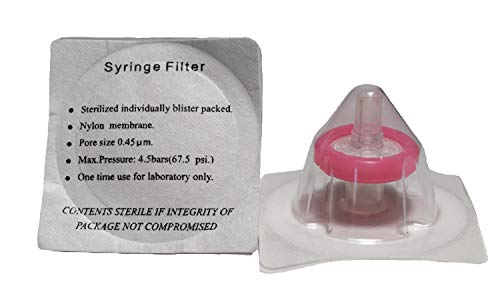 Advangene 0,45 Mikron pink 13 mm Nylon Spritze Sterilfilter (75/PK) Cover