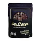 Nag Champa Incense Powder 50 Grams, Premium Quality, 100% Natural, Sacred Space, Natural Incense, Loose Incense, Product from India, Packaged in The USA (Nag Champa Incense Powder)