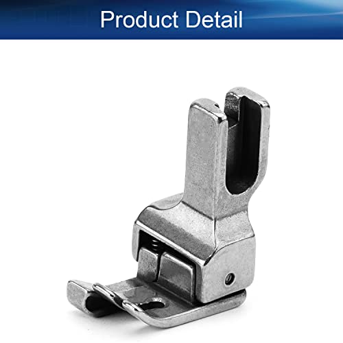 Image of Othmro 1Pcs Industrial Sewing Machines CL Left Side Edge Guide Compensating Presser Foot Metal Presser Feet Sewing Presser Foot 1 /4inch for Replacement Accessories Silver