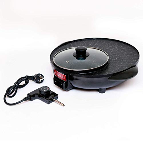 Image of 2 in 1 Multifunctional Electric BBQ Hotpot with Grill Pan