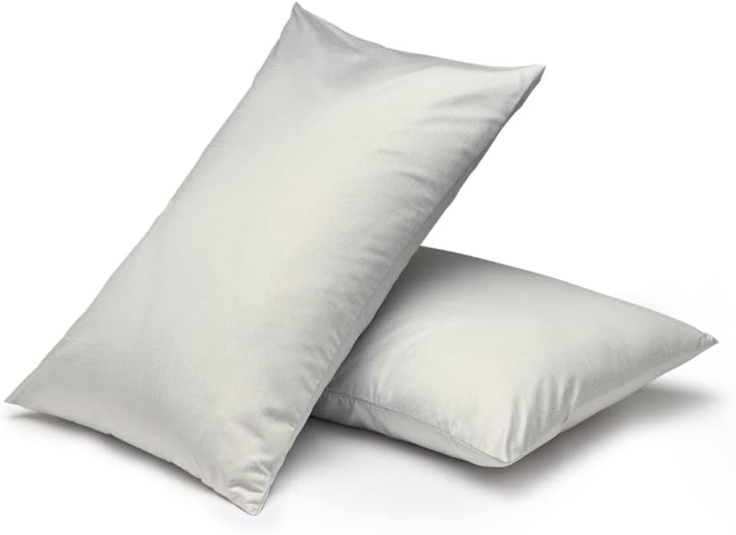 Night Owl | Pillowcase Pair | Super Soft Touch | Two Printed Microfibre Pillow Covers | Luxury Bedding | Cloud Grey