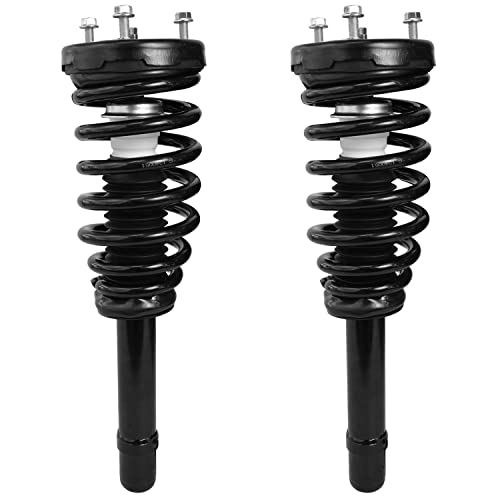 Image of Detroit Axle - Front 6pc Struts Kit for 06-11 Hyundai Azera, 06-10 Sonata, Outer Tie Rods Sway Bars Struts w /Coil Spring Replacement 2006 2007 2008 2009 2010 2011 Suspension