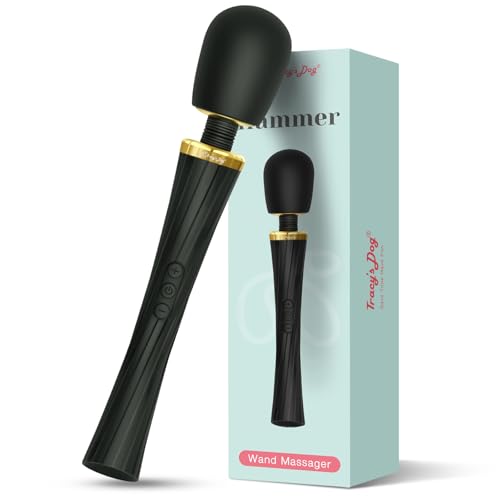 Tracy's Dog Wand Vibrator for Women- Powerful Cordless Full-Body Massager, Waterproof & Rechargeable, Clit Stimulator with 5 Modes & 3 Speeds, Adult Sex Toys for Solo & Couples, Erotic Massage, Hammer