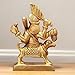 Brass Kaal Bhairav Statue with Dog 4 Inch | Handcrafted Lord Bhairava Idol for Home Temple, Office & Puja | Hindu God of Protection & Power | Spiritual Brass Sculpture for Worship & Religious Decor