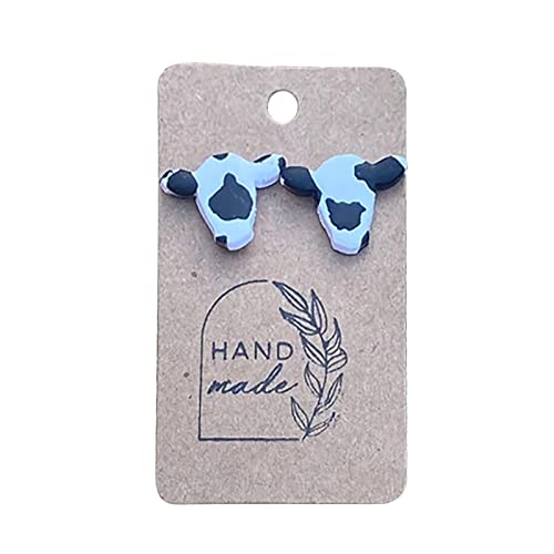 Earrings For 2 Set Animal Earrings Cute Studs Cow Studs Animal Jewelry Gifts Ladies Girls Earrings Gifts For Boys And Girls (B, One Size) #TOP8