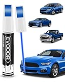 EVOOOR E7 Velocity Blue Metallic Touch Up Paint for Ford – Exact Match 2 in 1 Paint Pen for Chips and Nicks Repair
