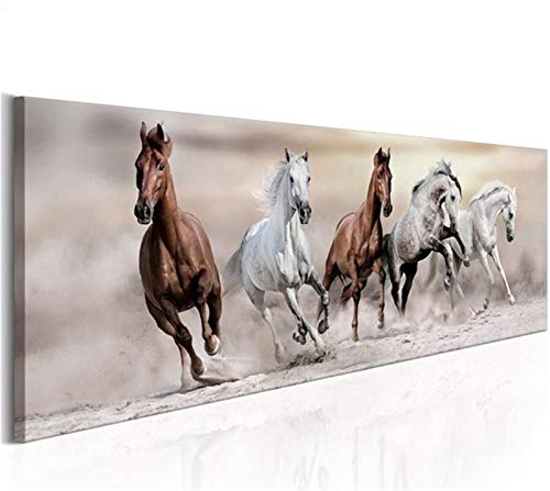 Broderie Diamant Chevaux 5D Haute Définition Grand Format Strass Carrés - 2