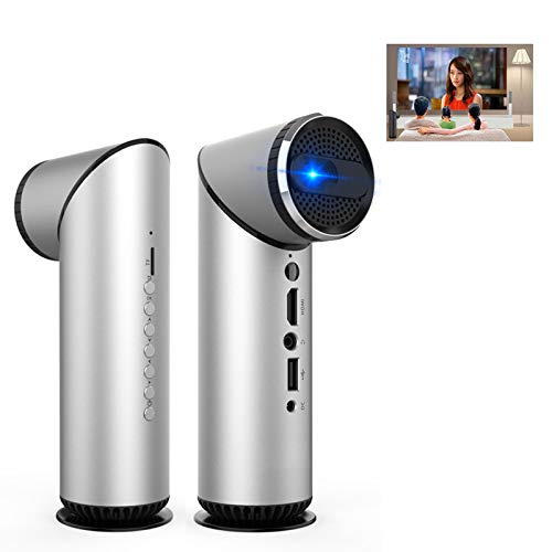 Kleiner Projektor, Outdoor-Film-Projektor, 100 Lumen, LED, tragbarer Heimkino-Projektor, 1080p und 100 Zoll Unterstützt, kompatibel mit PS4,