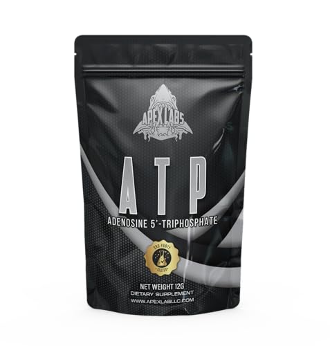 Apex Labs ATP| Adenosine Triphosphate| Supports Cellular Energy and Mitochondrial Health (0.4 Ounce)