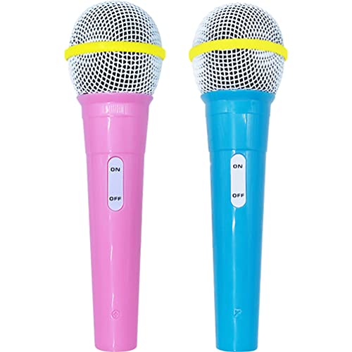 Toyvian Juegos para Niños De Juguetes con Micrófono para Niños Micrófono Falso De Plástico Micrófono De Simulación Favores De Fiesta para Niños Pequeños Y Niñas De 3 A 10 Años De Edad