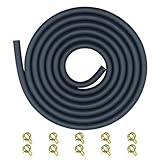 Strongthium Ø 5mm 3/16 2m Benzinschlauch Kraftstoffschlauch Dieselschlauch Ölschlauch Benzinleitung Kleine Set mit 10 Schlauchschellen für Kleinmotoren Rasenmäher Generatoren Pitbike Moped