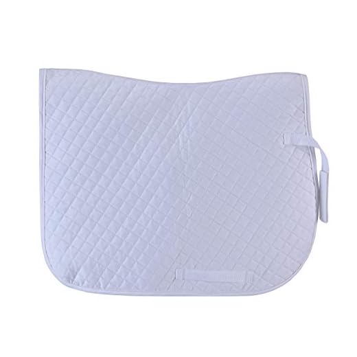 Sottosella in cotone trapuntato per tutti gli usi, dressage, confortevole, inglese, per equitazione