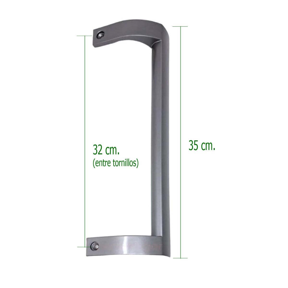 ELECTROTODO tirador compatible con frigorífico Hisense gris metalizado K1468398
