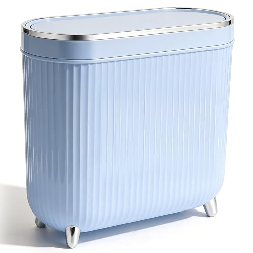 Supteron Bathroom Trash Can with Lid