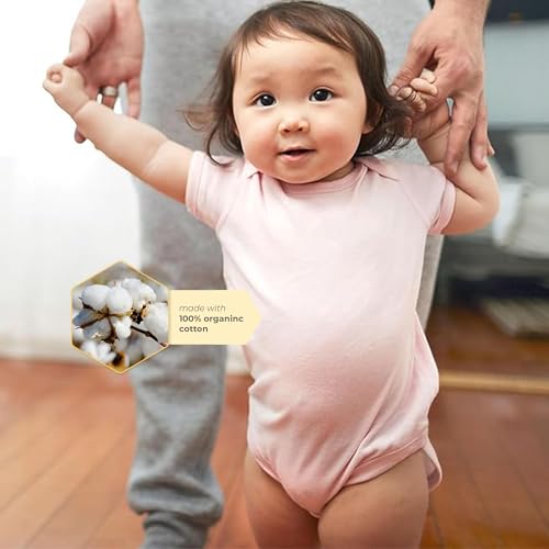 Image of Burt's Bees Baby Baby Bodysuits, 3-Pack Long & Short-Sleeve One-Pieces, 100% Organic Cotton